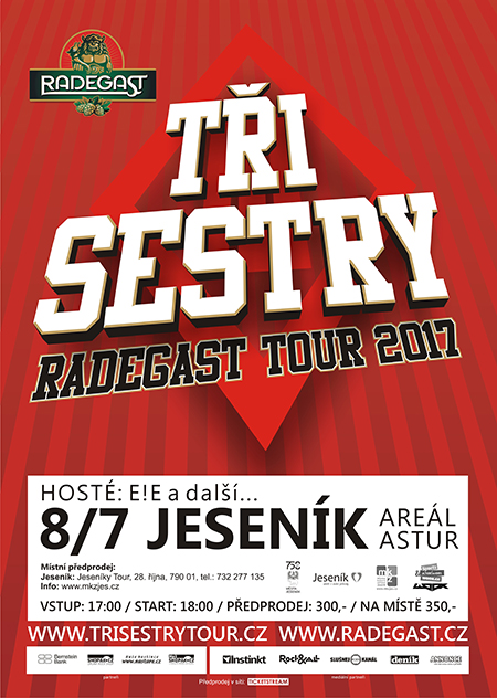 TŘI SESTRY RADEGAST TOUR 2017<br>E!E + hosté