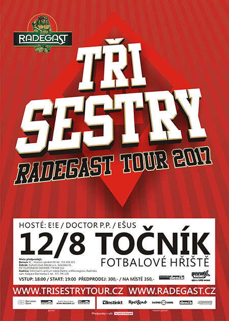 TŘI SESTRY RADEGAST TOUR 2017 TŘI SESTRY + hosté, Točník, 12/08/2017 19:00