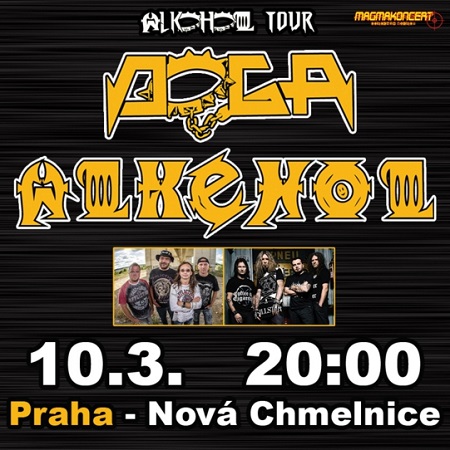 ALKEHOL+DOGA Alkohol tour 2016, Praha, 10/03/2016 20:00