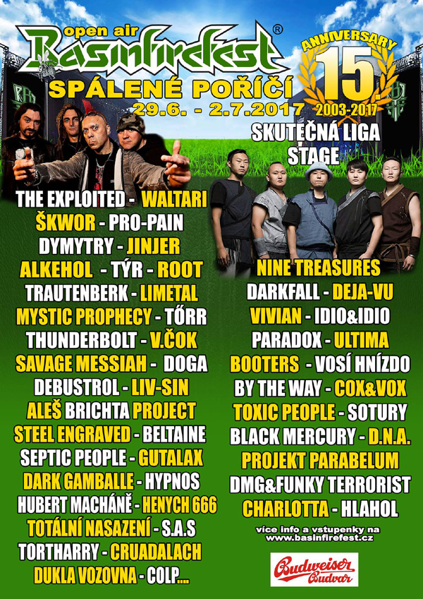 BASINFIREFEST 2017 OPEN AIR<br>15 let (2003-2017)<br><FONT COLOR=RED>PERMANENTKA</FONT>