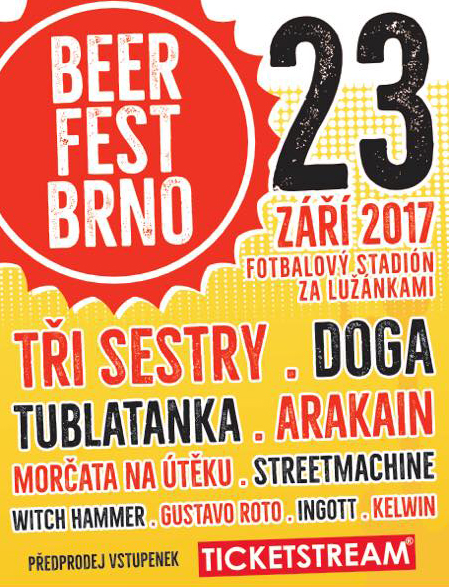 BEER FEST BRNO<br>FOTBALOVÝ STADION ZA LUŽÁNKAMI