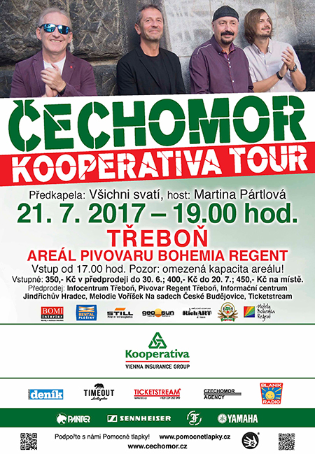 Čechomor Kooperativa tour 2017, Třeboň, 21/07/2017 19:00