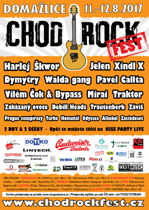 CHODROCKFEST 2017, Domažlice, 11/08/2017 16:00