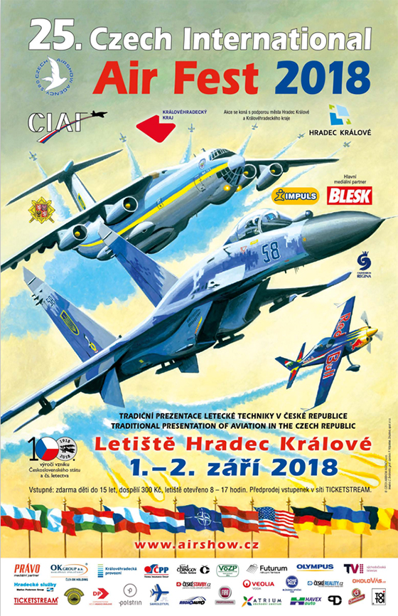 XXV. CZECH INTERNATIONAL AIR FEST CIAF 2018, Hradec Králové, 02/09/2018 08:00