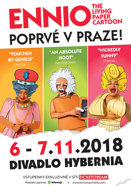 ENNIO The Living Paper Cartoon Poprvé v Praze, Praha, 06/11/2018 19:00