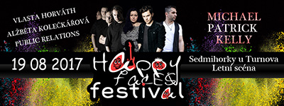 HAPPY FACES FESTIVAL<br>MICHAEL PATRICK KELLY<br>Vlasta Horváth, Alžběta Kolečkářová, Public Relations