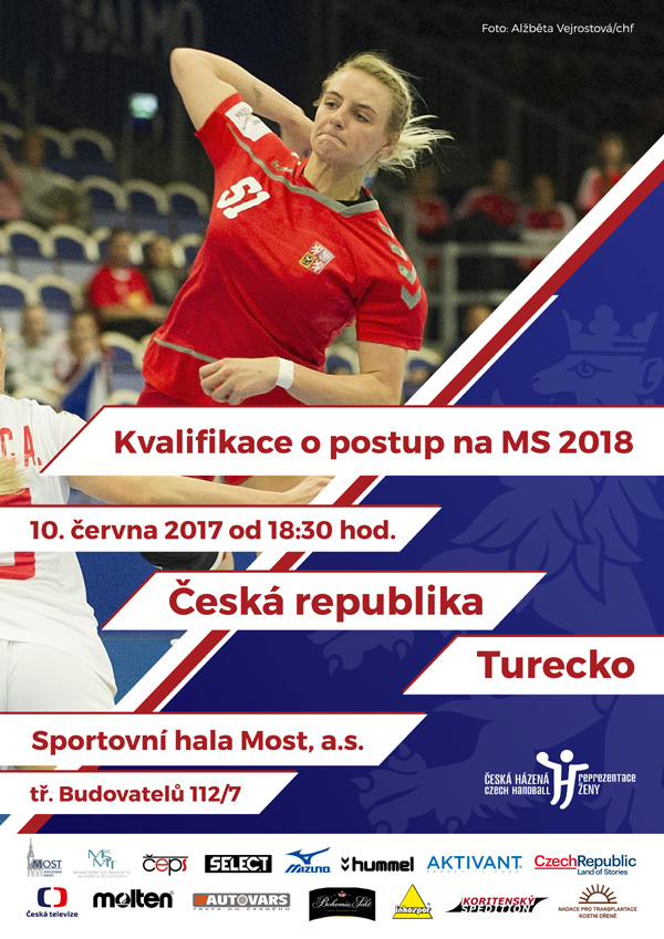 Česká republika - Turecko<br>Kvalifikace na MS 2017<br>Házená - ženy