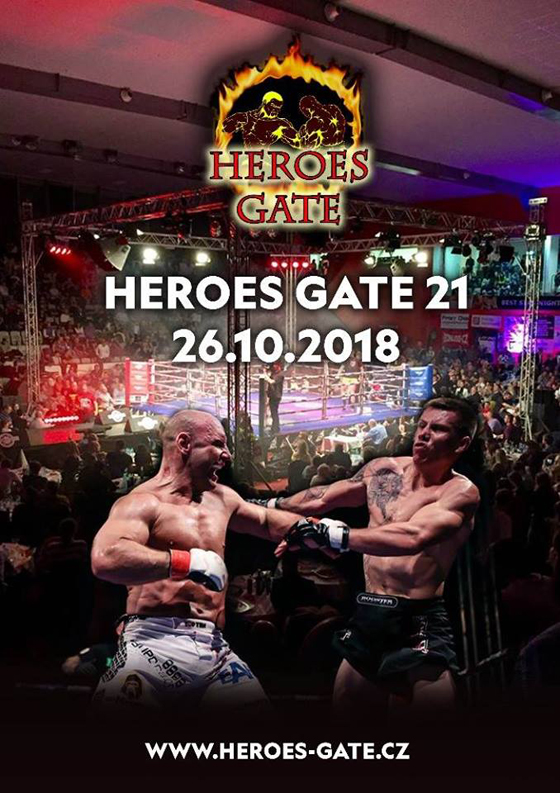 HEROES GATE 21<br>Zápasy MMA, K1, BOX<br>Galavečer bojových sportů