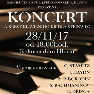 Koncert a křest klavírního křídla Steinweg