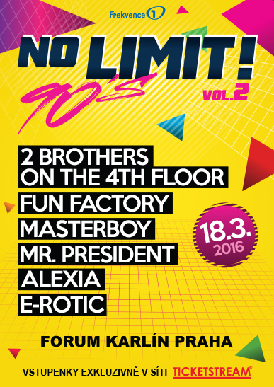 NO LIMIT! 90's - Vol. 2<br>2 Brothers on the 4th Floor, Fun Factory<br>Masterboy, Mr. President, Alexia, E-Rotic