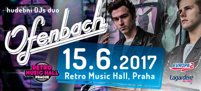Evropa 2 uvádí<br>OFENBACH<br>support DJ´s