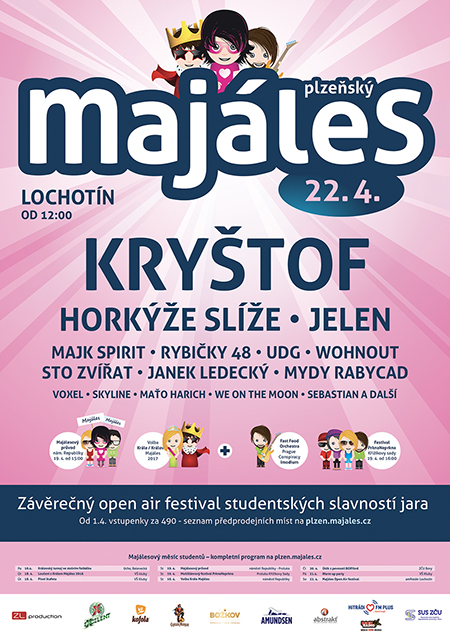 PLZEŇSKÝ MAJÁLES 2017 tradiční studentské slavnosti jara, Plzeň, 22/04/2017 12:00