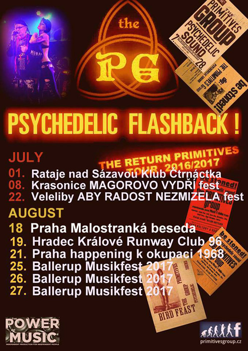 The Primitives Group psychedelic rock, Praha, 18/08/2017 21:00