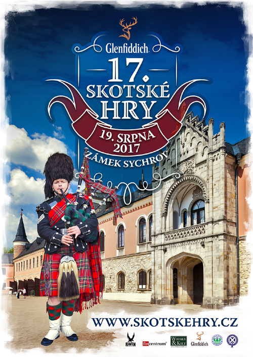 17. skotské hry Sychrov<br>Mezinárodní festival skotské kultury<br>Zámek Sychrov