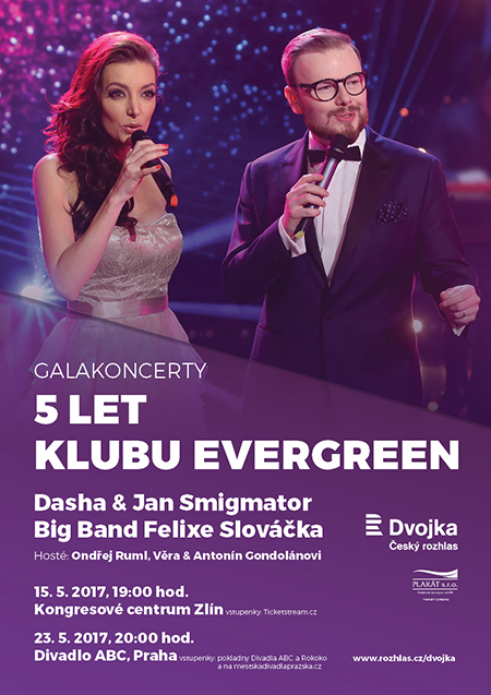 5 let Klubu Evergreen<BR>Jan Smigmator, Dasha, Big Band Felixe Slováčka a hosté