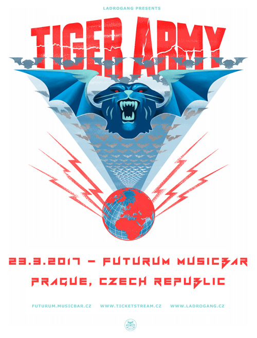 NEKROMANTIX (us/dk) + TIGER ARMY (usa) KOMBO Vstupenka, Praha, 23/03/2017 20:00