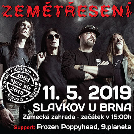 Zemětřesení+ speciální hosté, Slavkov u Brna, 11/05/2019 15:00