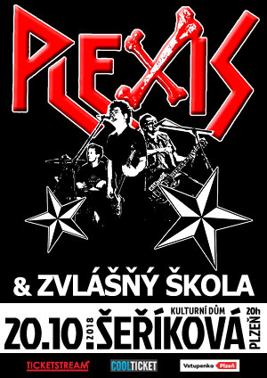 PLEXIS/+ ZVLÁŠŇÝ ŠKOLA/- 
Plzeň
 -KD Šeříková
 
Plzeň