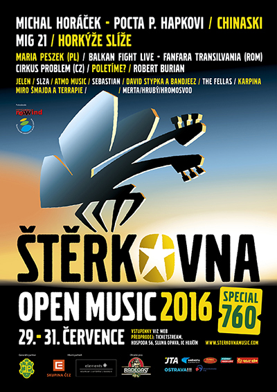 Štěrkovna Open Music SPECIÁL 760/Festival mimořádných projektů/29.07.2016 - 30.07.2016 -Sportovní areál Hlučín
 
Hlučín