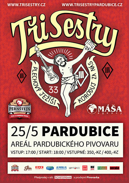 TŘI SESTRY/a hosté/- koncert Pardubice -Areál Pardubického pivovaru a.s. Pardubice