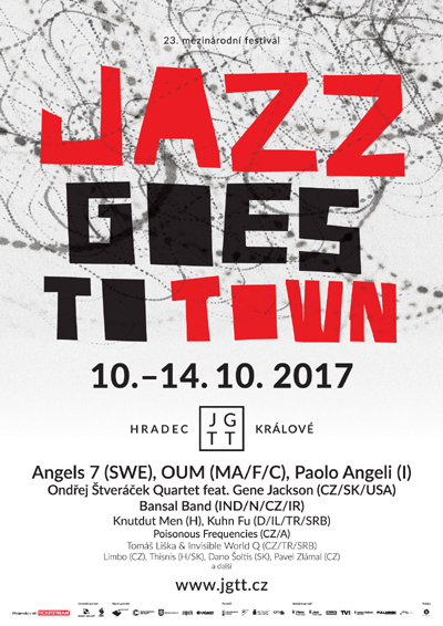 Jazz Goes to Town 2017/Ondřej Štveráček Quartet feat. Gene Jackson (CZ/SK/USA)/OUM (FR/MA/C) -Bio Central
 
Hradec Králové