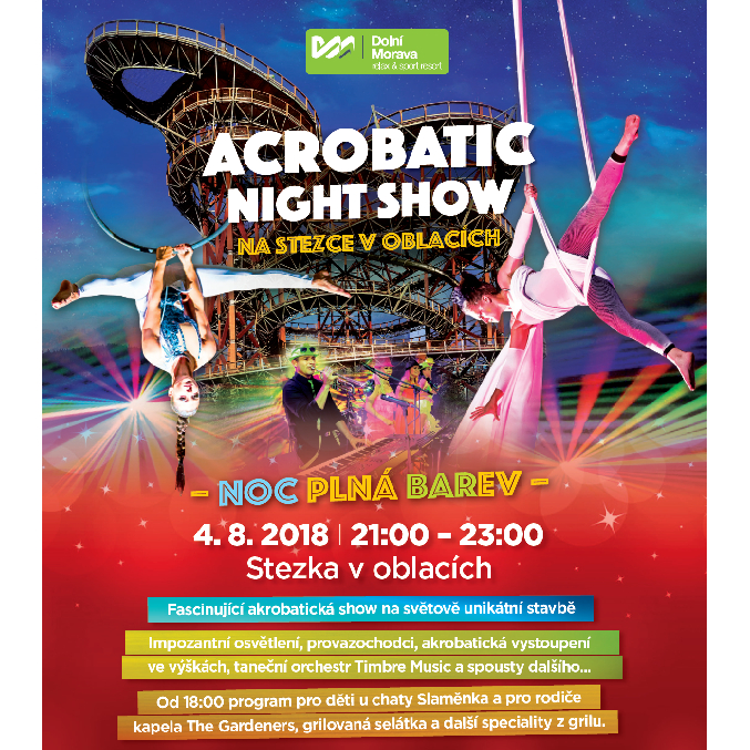 ACROBATIC NIGHT SHOW/NA STEZCE V OBLACÍCH/www.dolnimorava.cz- Králíky -Relax & sport resort Dolní Morava Králíky