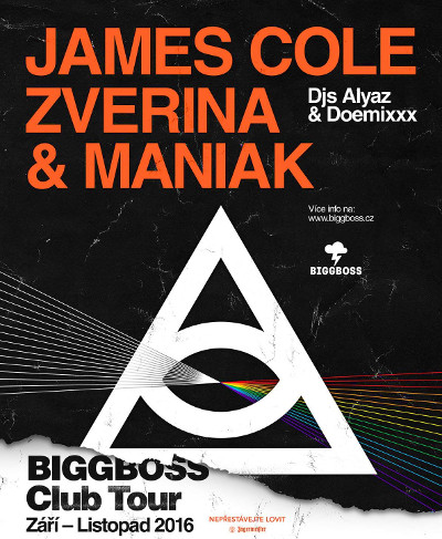 JAMES COLE, ZVERINA, MANIAK/DJs Alyaz, Doemixxx/ -Barrák Music Club
 
Ostrava