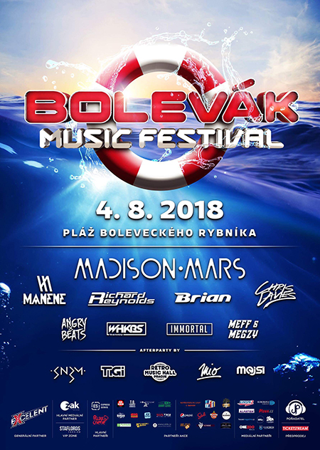 Bolevák Music Festival 2018- EKG (SK), MATAMAR, MANENE, Immortal a další- Velký Bolevecký rybník Plzeň -Velký Bolevecký rybník OSTENDE Plzeň