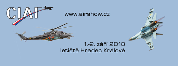 XXV. CZECH INTERNATIONAL AIR FEST/CIAF 2018/- 
Hradec Králové
 -Festivalpark / Letiště Hradec Králové
 
Hradec Králové