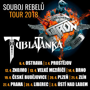CITRON & TUBLATANKA- Souboj rebelů 2018 Tour- koncert Praha -Malá sportovní hala Praha