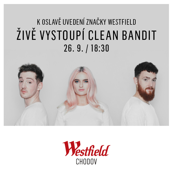 CLEAN BANDIT/Střecha Westfield Chodov/- koncert v Praze -Westfield Chodov Praha
