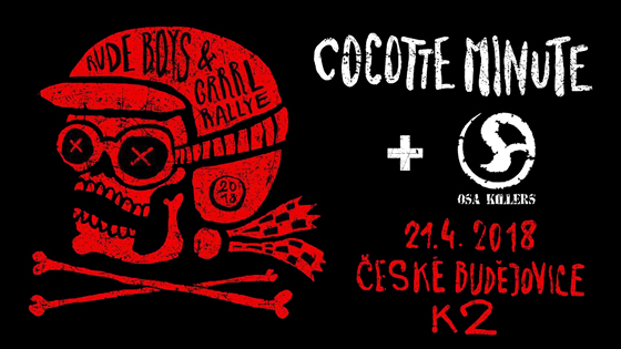 Cocotte Minute + Bijouterrier/Rallyetour 2018/- koncert České Budějovice -Klub K2
 
České Budějovice