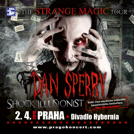 DAN SPERRY/THE SHOCK ILLUSIONIST/- 
Praha
 -Divadlo Hybernia
 
Praha