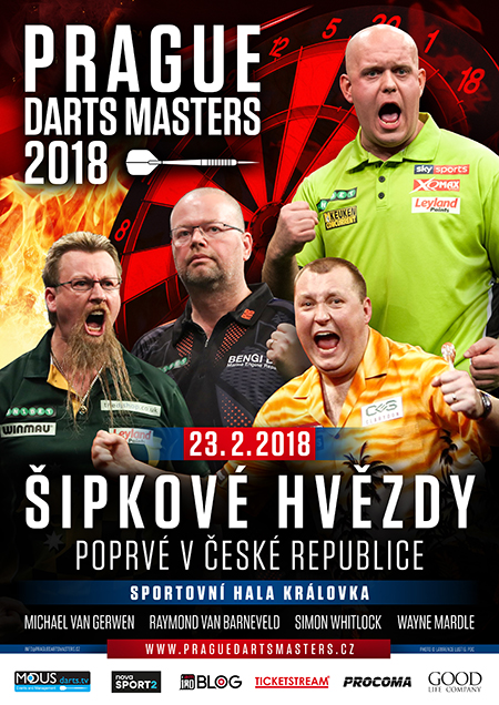PRAGUE DARTS MASTERS 2018 -Sportovní hala Královka Praha 7