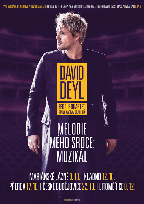 David Deyl/Melodie mého srdce: Muzikál/ -Divadlo K.H.Máchy
 
Litoměřice