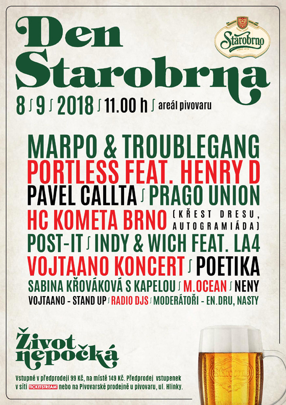 DEN STAROBRNA 2018/www.starobrno.cz/- 
Brno
 -Pivovar Starobrno
 
Brno