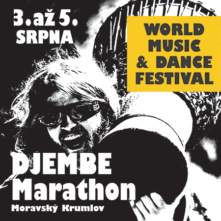 DJEMBE MARATHON/WORLD MUSIC & DANCE FESTIVAL/- Žánrový festival etno hudby a tance- Moravský Krumlov -Areál Vrabčák Moravský Krumlov