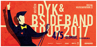 VOJTĚCH DYK & B-SIDE BAND/bandleader Josef Buchta/TOUR 2017 -Výstaviště Flora Olomouc
 
Olomouc