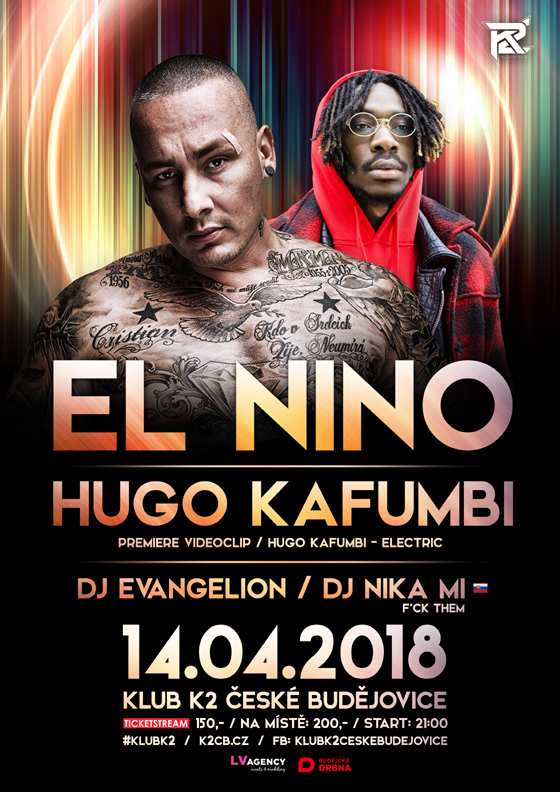 El Nino / Hugo Kafumbi- České Budějovice -Klub K2 České Budějovice