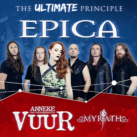 EPICA/THE ULTIMATE PRINCIPLE/+ special guests VURR and MYRATH -Masters Of Rock Café
 
Zlín