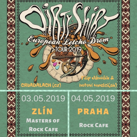 FOLK´N´ROLL/DIRTY SHIRT & SUPPORT/- koncert Zlín -Masters Of Rock Café Zlín