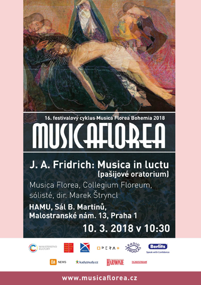 Pašijové oratorium českého Mozarta/J. A. Fridrich: Musica in luctu/Musica Florea, Collegium Floreum, dir. Marek Štryncl- koncert Karlovy Vary -Kostel Sedlec Karlovy Vary