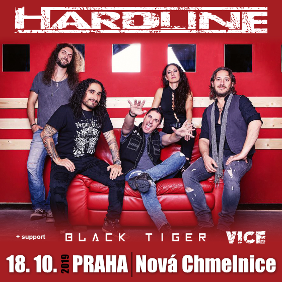 HARDLINE/Support: Black Tiger & Vice/- koncert v Praze -Nová Chmelnice Praha