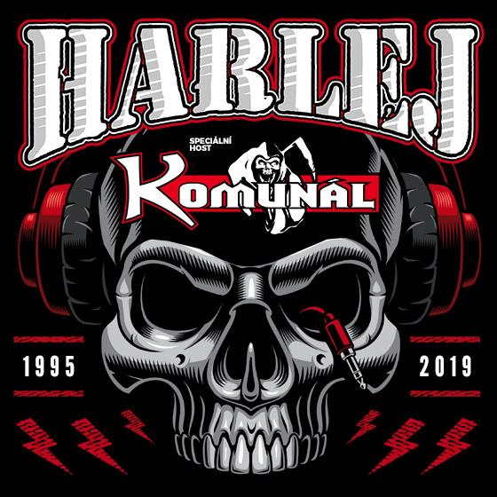 HARLEJ + KOMUNÁL/TOUR 2019/- koncert Králíky u Nového Bydžova -KD Králíky Králíky u Nového Bydžova