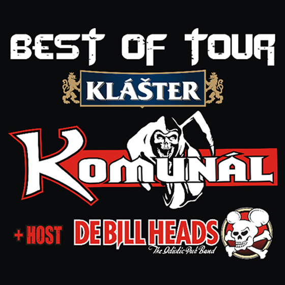 KOMUNÁL Best of tour 2018/host: Debillheads/- koncert v Kolíně -Městský společenský dům v Kolíně Kolín