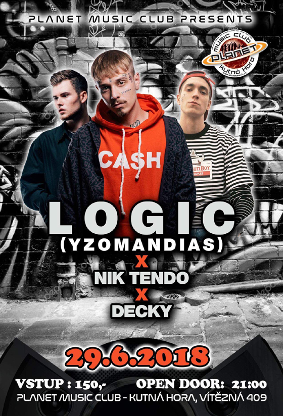 Logic x Nik Tendo x Decky- Kutná Hora -Planet Music Kutná Hora
