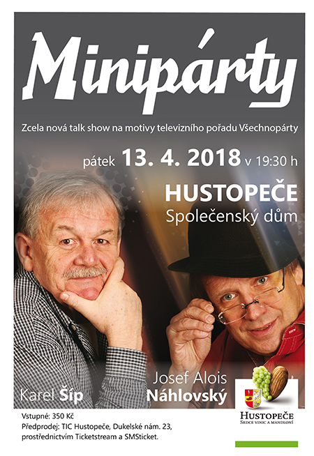 Minipárty/s Karlem Šípem a Josefem Aloisem Náhlovským/- Hustopeče -Společenský dům Hustopeče