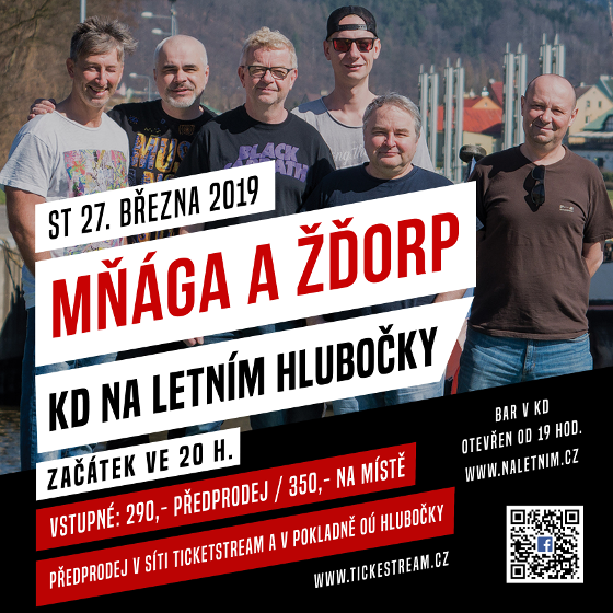 Mňága a Žďorp/tour 2019/- koncert Hlubočky u Olomouce -Kulturní dům Hlubočky Hlubočky u Olomouce