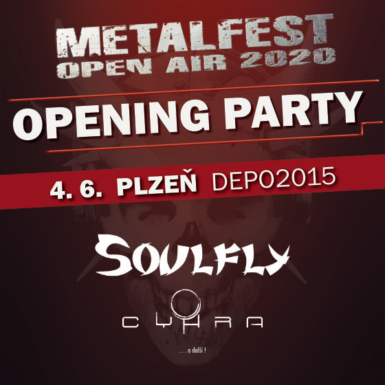 METALFEST OPENING PARTY- Soulfly, Cyhra- koncert v Plzni -DEPO2015 Plzeň