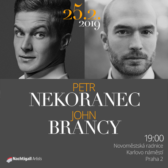 PETR NEKORANEC - tenor/JOHN BRANCY - baryton, WILLIAM KELLEY - klavír/- 
Praha
 -Novoměstská radnice
 
Praha